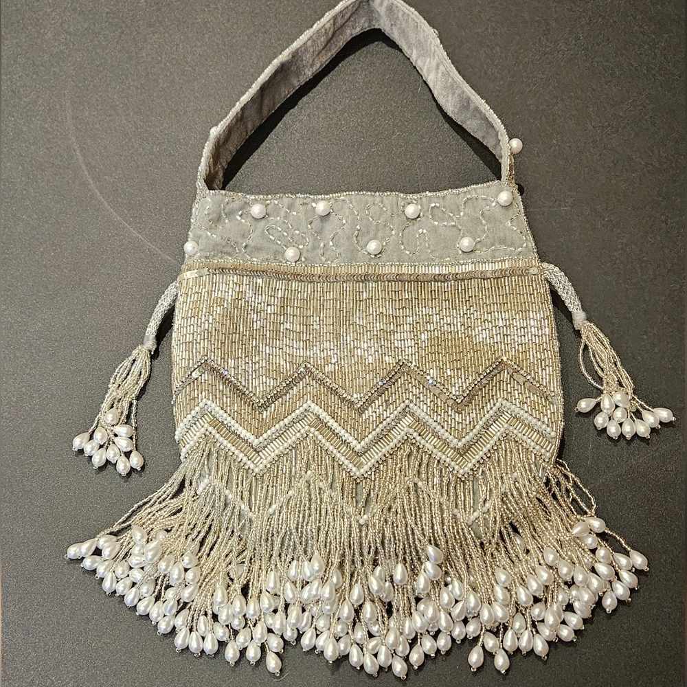 Ricki Designs Elegant Beaded traditional Indian bridal potli bag